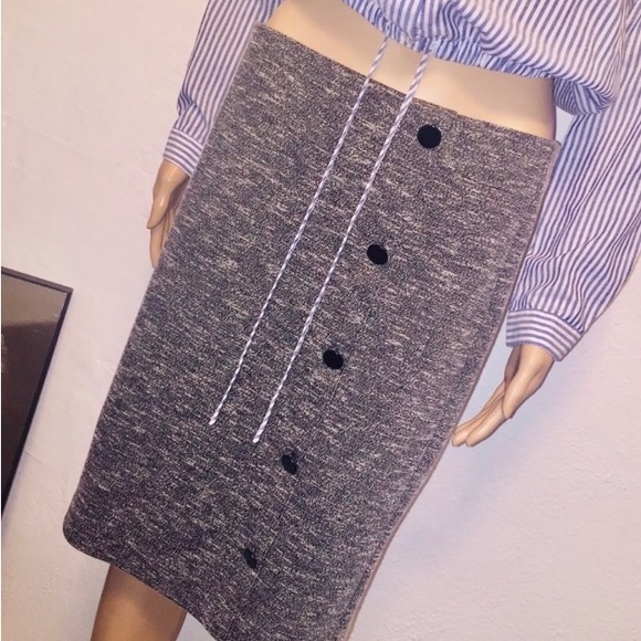 grey woolen skirt size M - Picture 10 of 13